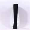 Miss Elastic Pointed High Heel Knee High - Black Stretch
